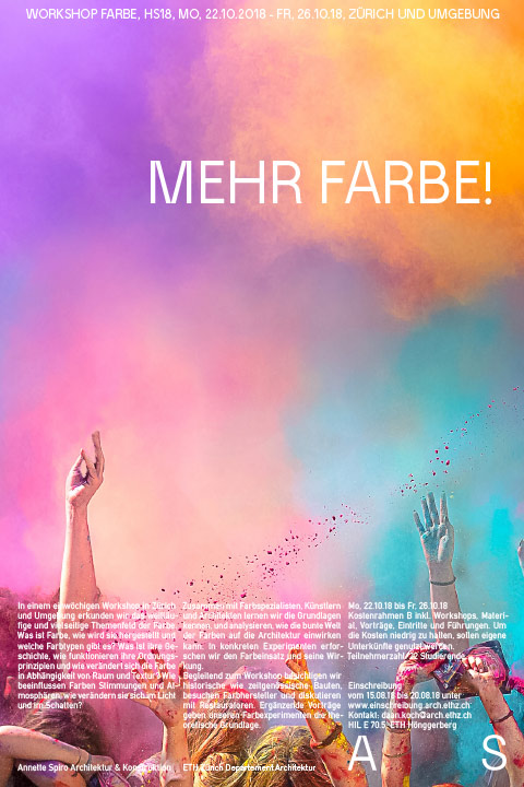 Workshop mehr Farbe! ETH Zürich