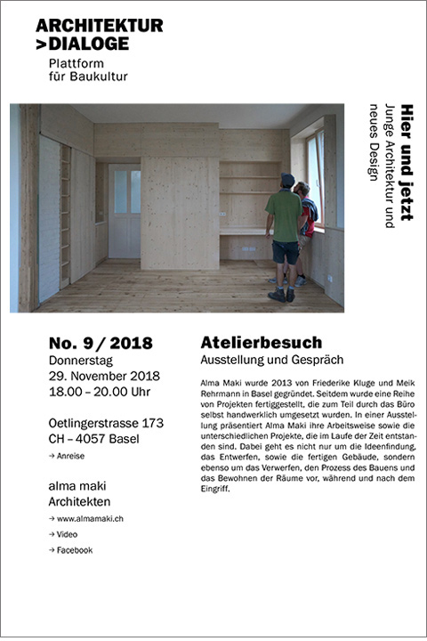 Atelierbesuch von Dialoge Basel – Plattform für Baukultur